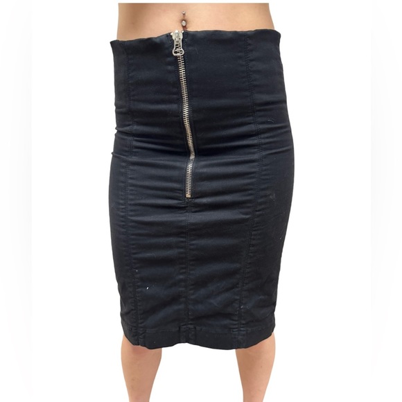 Joes Jeans The Legging Black Strapless Sweetheart Back Zip BodyCon Mini Dress - Picture 8 of 13